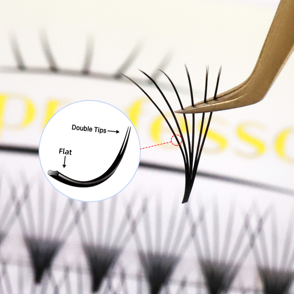 Eyelash Extension Korean - フラット既製まつげファン 3D 4D 5D 6D とんがりベース韓国