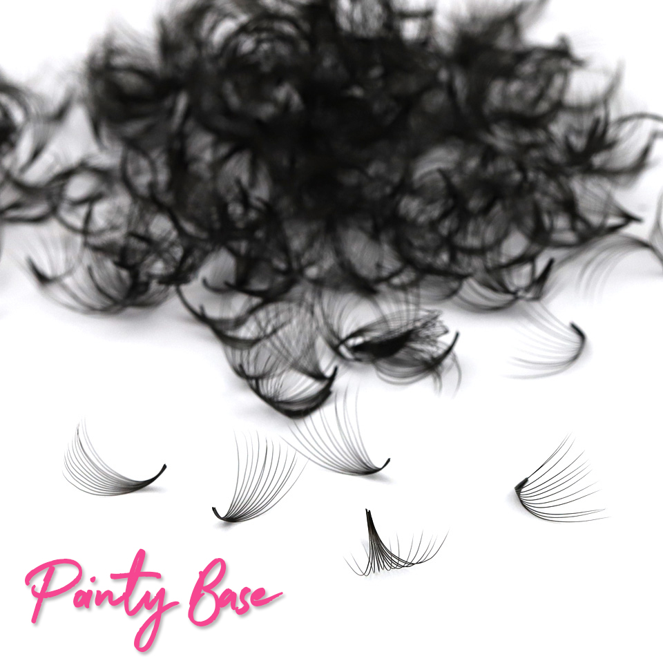 手作りの先のとがったつけまつげ,既製のワイドプロボリューム, - Eyelash Extension Medium のレビューと価格