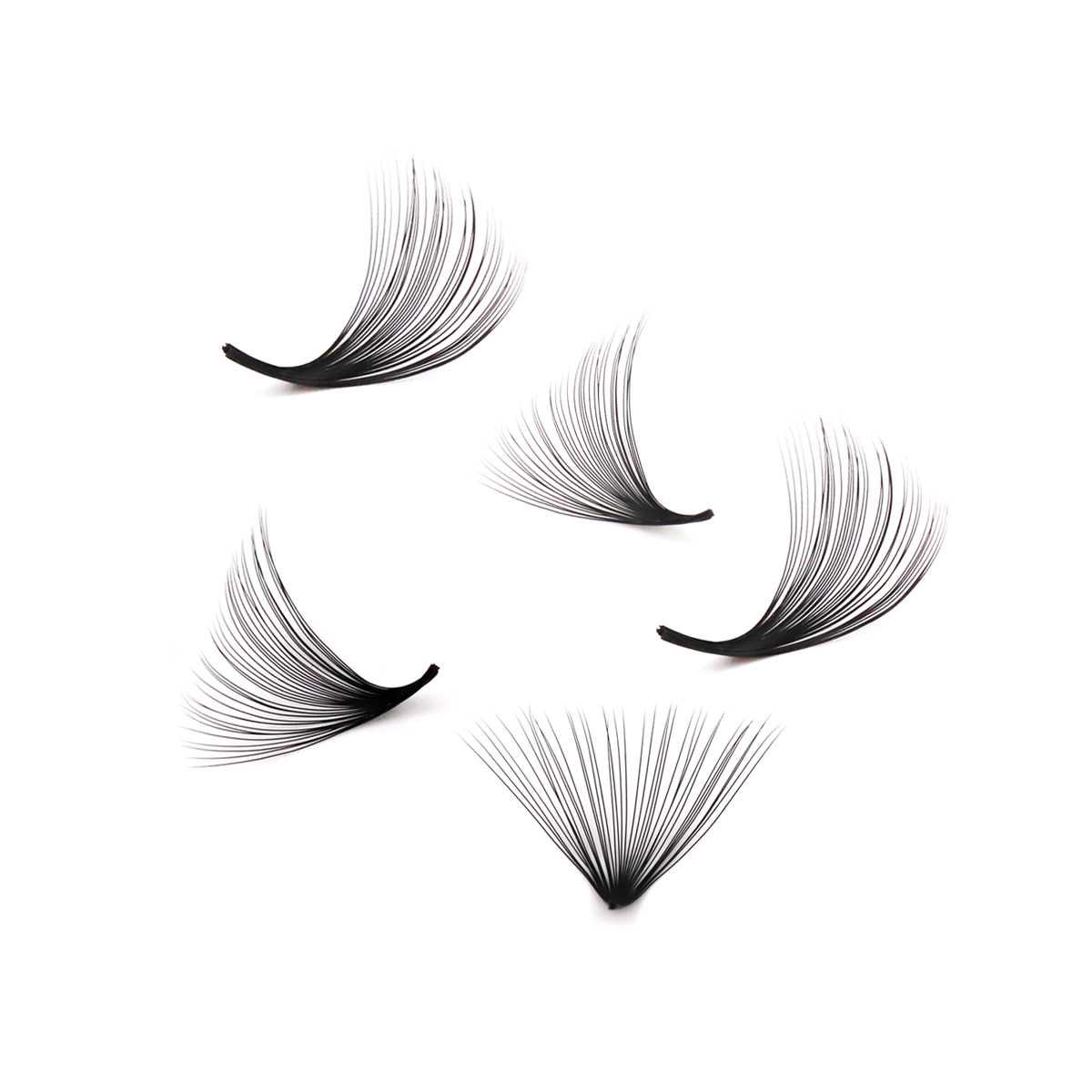 手作りの先のとがったつけまつげ,既製のワイドプロボリューム, - Eyelash Extension Medium のレビューと価格