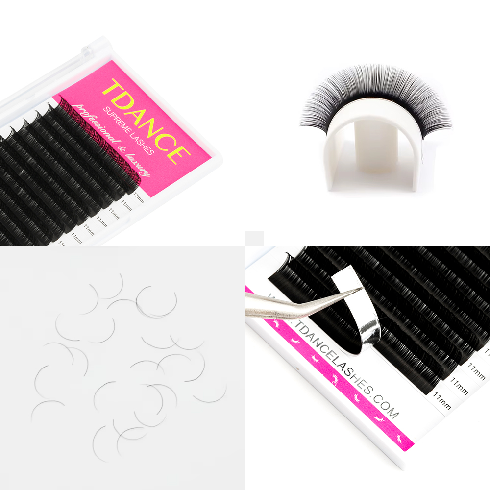 TDANCE まつげエクステンション 16 行韓国 PBT  - Eyelash Extension Korean のレビューと価格