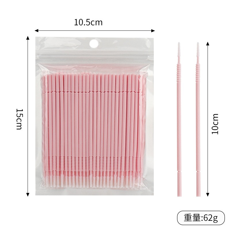 500本入りまつげエクステ洗浄スワブ ロング/ショートチップ - Eyelash Extension Maps のレビューと価格