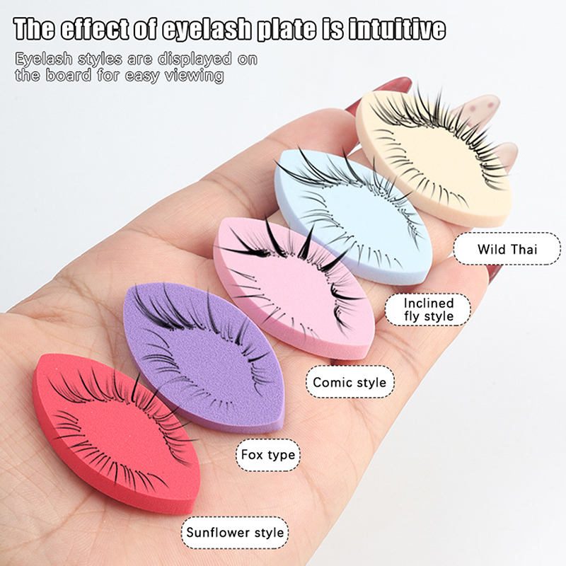 50個入りつけまつげパッド初心者用まつげマップソフトスポンジ - Eyelash Extension Maps のレビューと価格