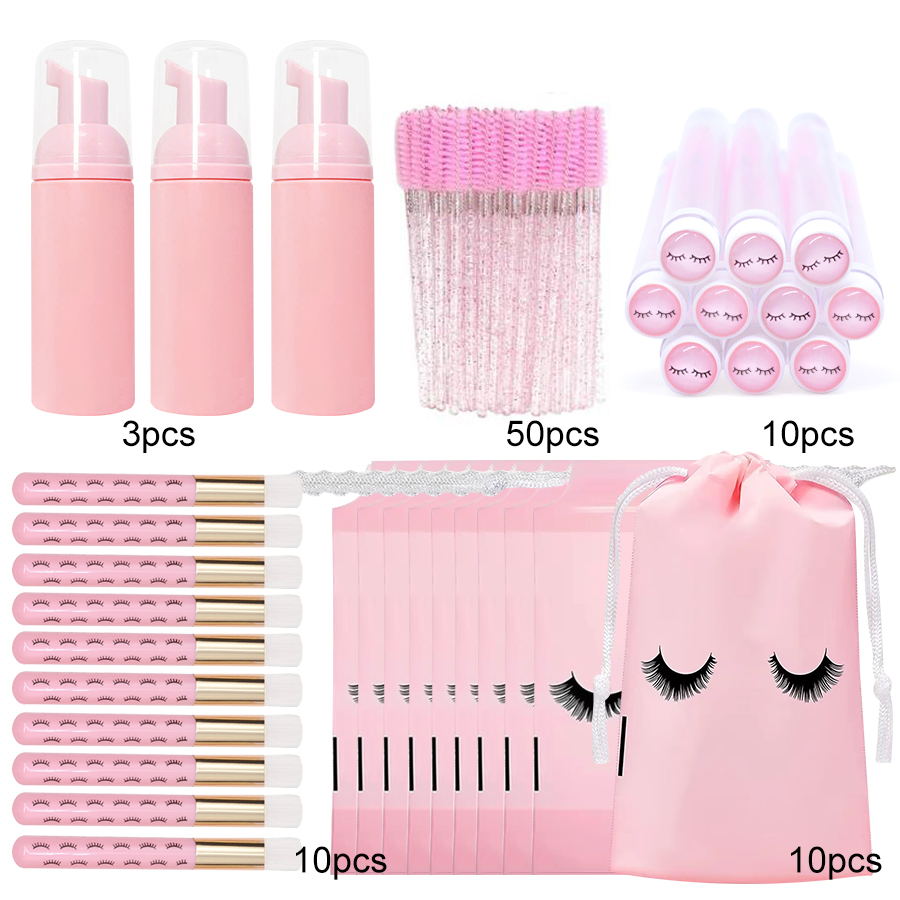 83個入りまつげシャンプーボトルブラシセット、まつげエクステ - Eyelash Extension Aftercare のレビューと価格