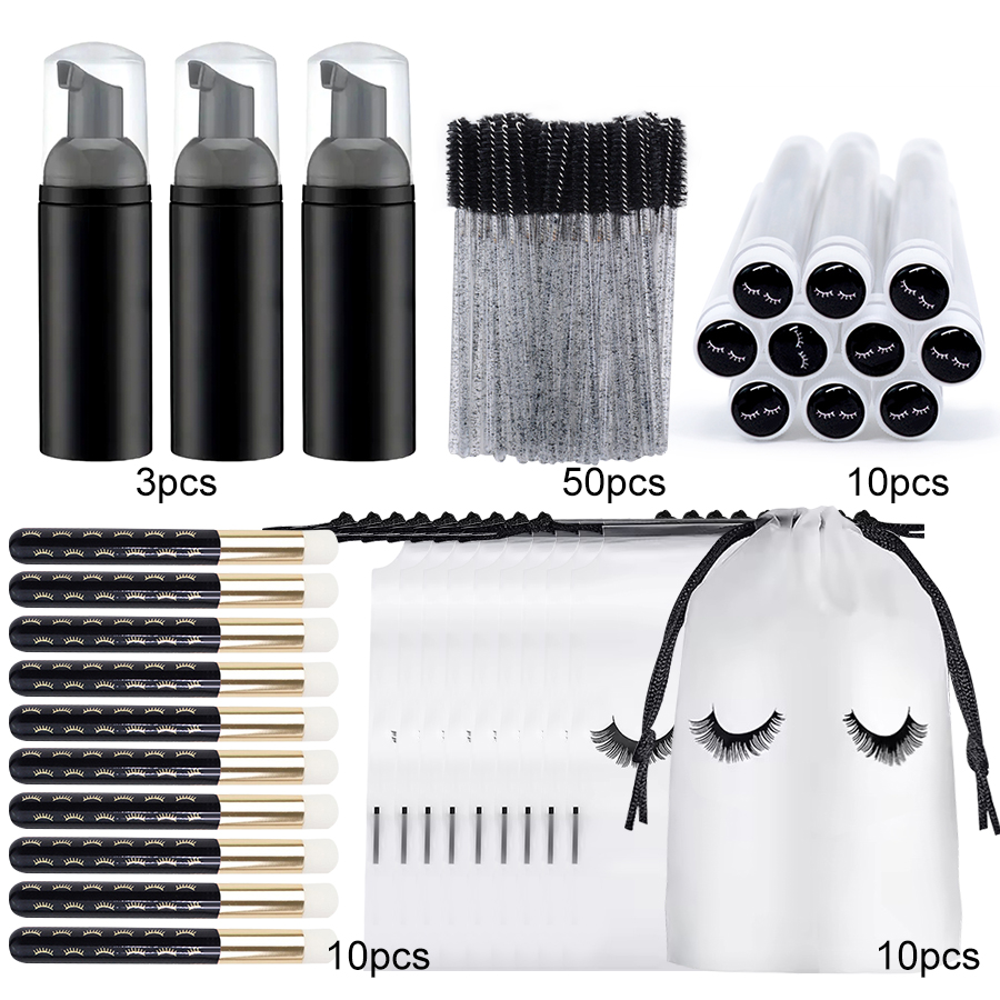 83個入りまつげシャンプーボトルブラシセット、まつげエクステ - Eyelash Extension Aftercare のレビューと価格