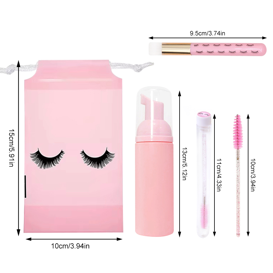 83個入りまつげシャンプーボトルブラシセット、まつげエクステ - Eyelash Extension Aftercare のレビューと価格