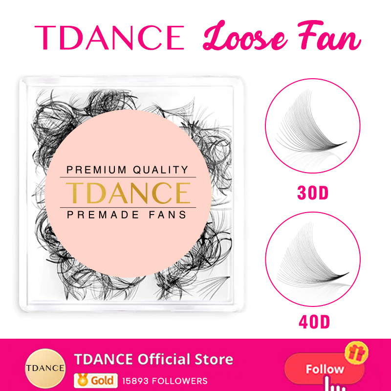 TDANCE 30D/40D ルースファンとんがりベースボリ - Eyelash Extension Medium のレビューと価格