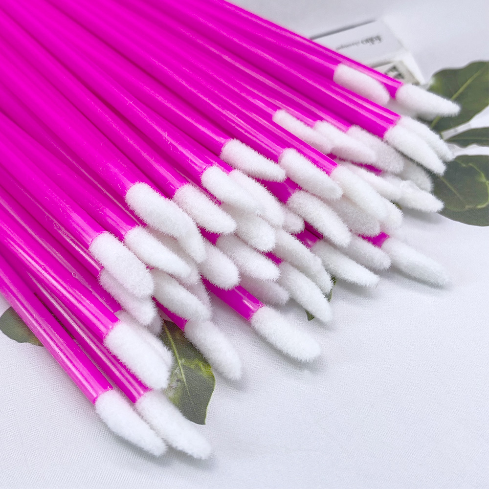 100 個使い捨てリップブラシまつげエクステンションメイクブ - Eyelash Extension For Beginners のレビューと価格