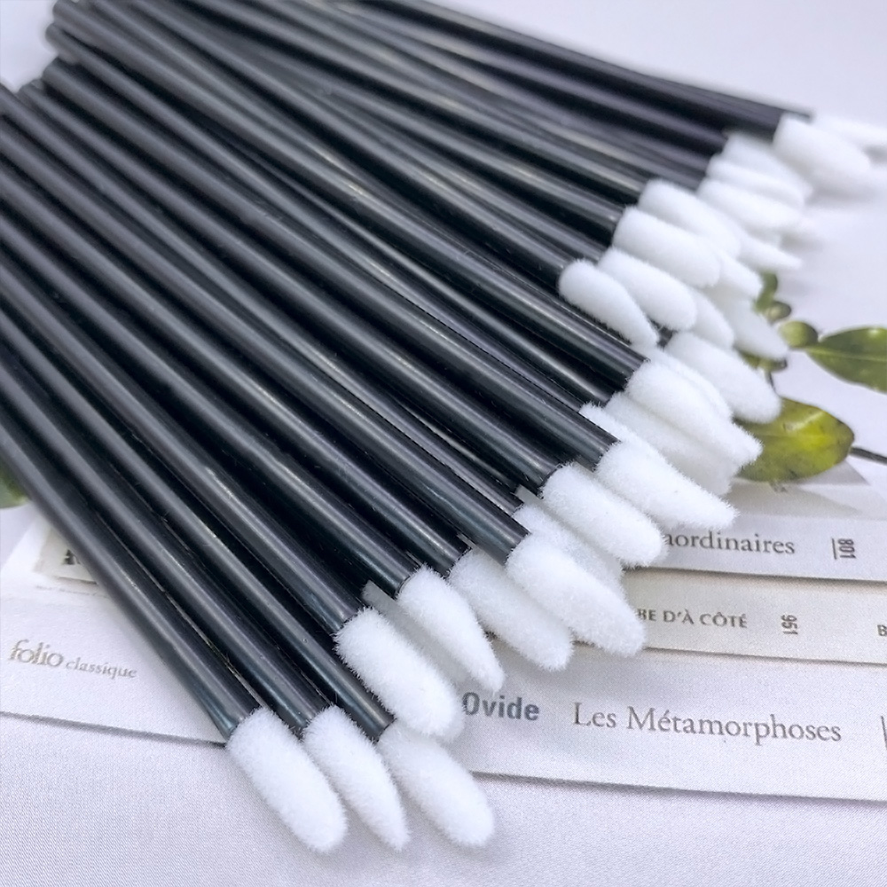 100 個使い捨てリップブラシまつげエクステンションメイクブ - Eyelash Extension For Beginners のレビューと価格