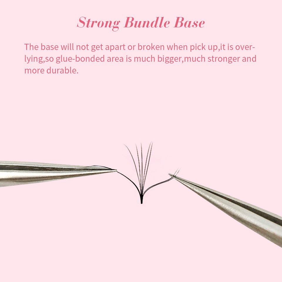 Premade pointyベースのルーズファンまつげ、中程 - Eyelash Extension Medium のレビューと価格