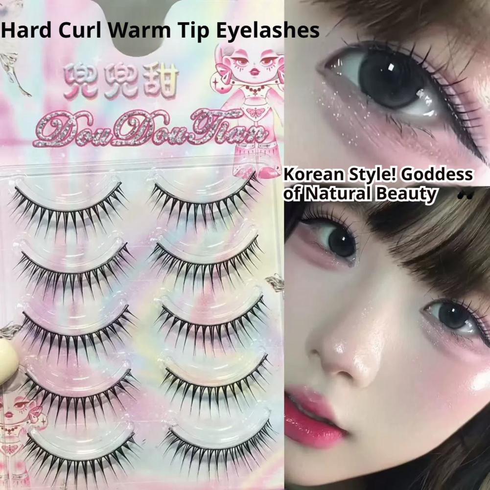 5 ペア韓国漫画つけまつげナチュラルスパイキーウィスピーフェ - Eyelash Extension Korean のレビューと価格