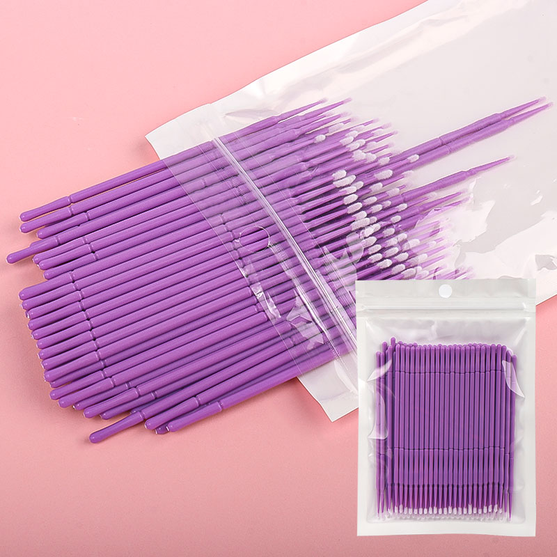 100本入り/袋 竹製まつげエクステ洗浄綿棒 ラッシュリフト - Eyelash Extension For Beginners のレビューと価格