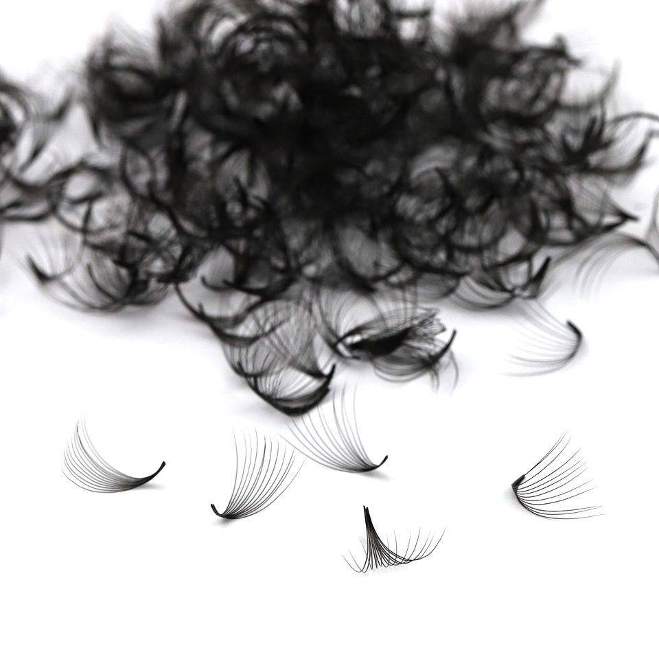 AGUUD 3D に 16D 薄いとがったベース既成ファンル - Eyelash Extension Medium のレビューと価格