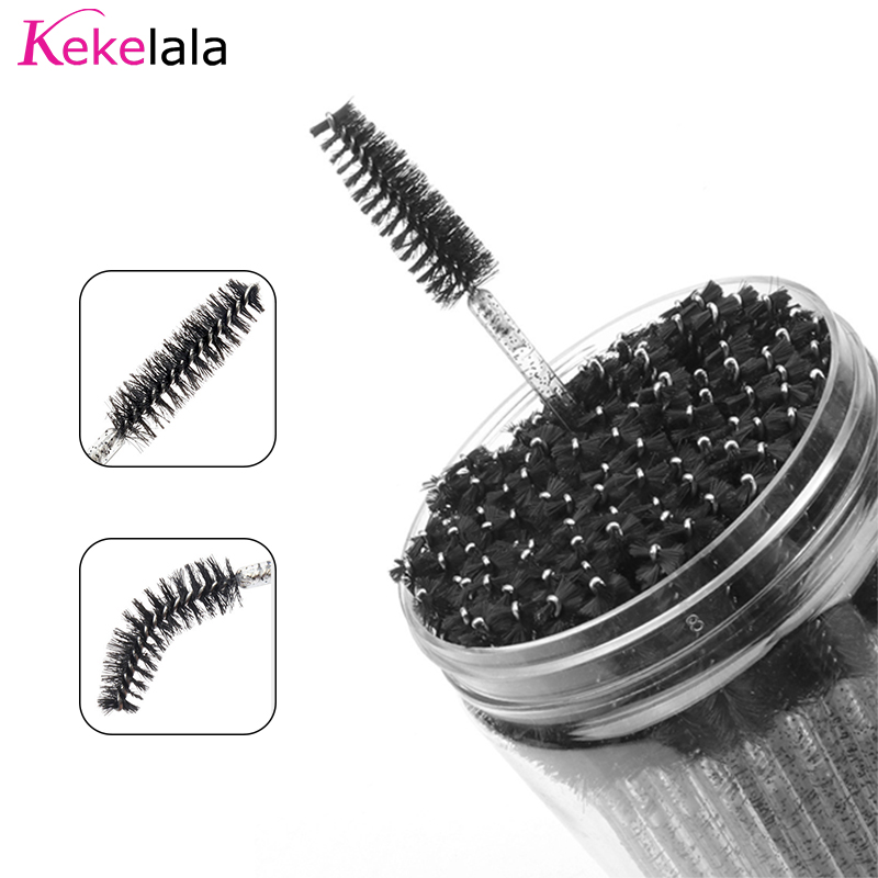 50 ピース/ボトルまつげエクステンションブラシコンテナ眉毛 - Eyelash Extension For Beginners のレビューと価格