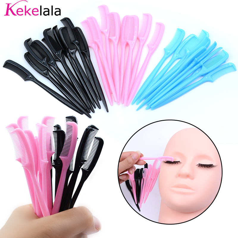 10 個ミニまつげコーム小さなかわいい眉毛ブラシまつげエクス - Eyelash Extension For Beginners のレビューと価格