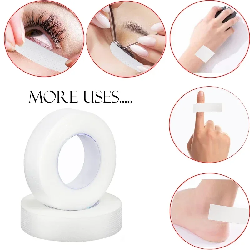 透明マイクロポア通気性生地まつげテープ 9 メートル 10  - Eyelash Extension Maps のレビューと価格