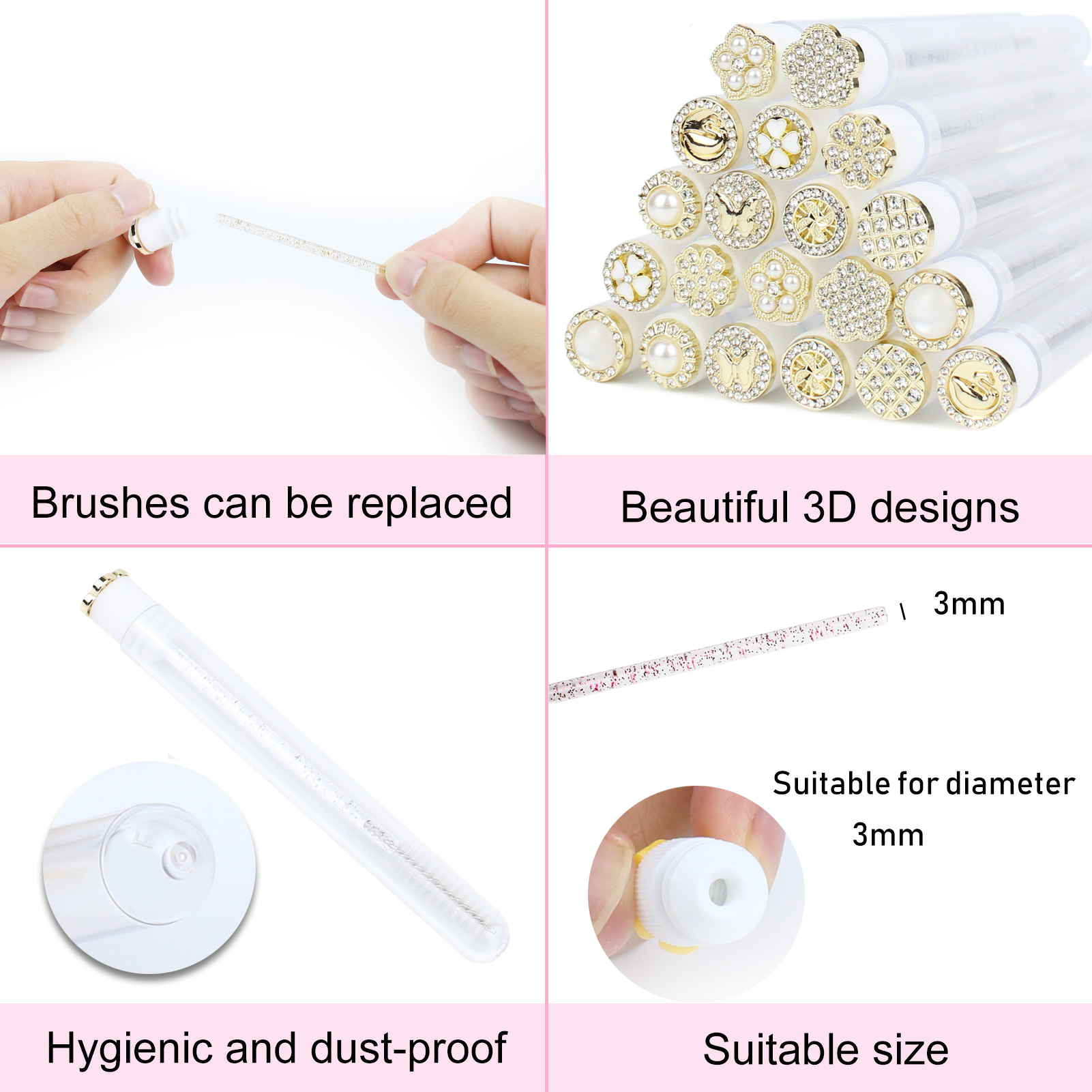 マスカラワンドチューブ 30 個再利用可能なラッシュスプーリ - Eyelash Extension For Beginners のレビューと価格