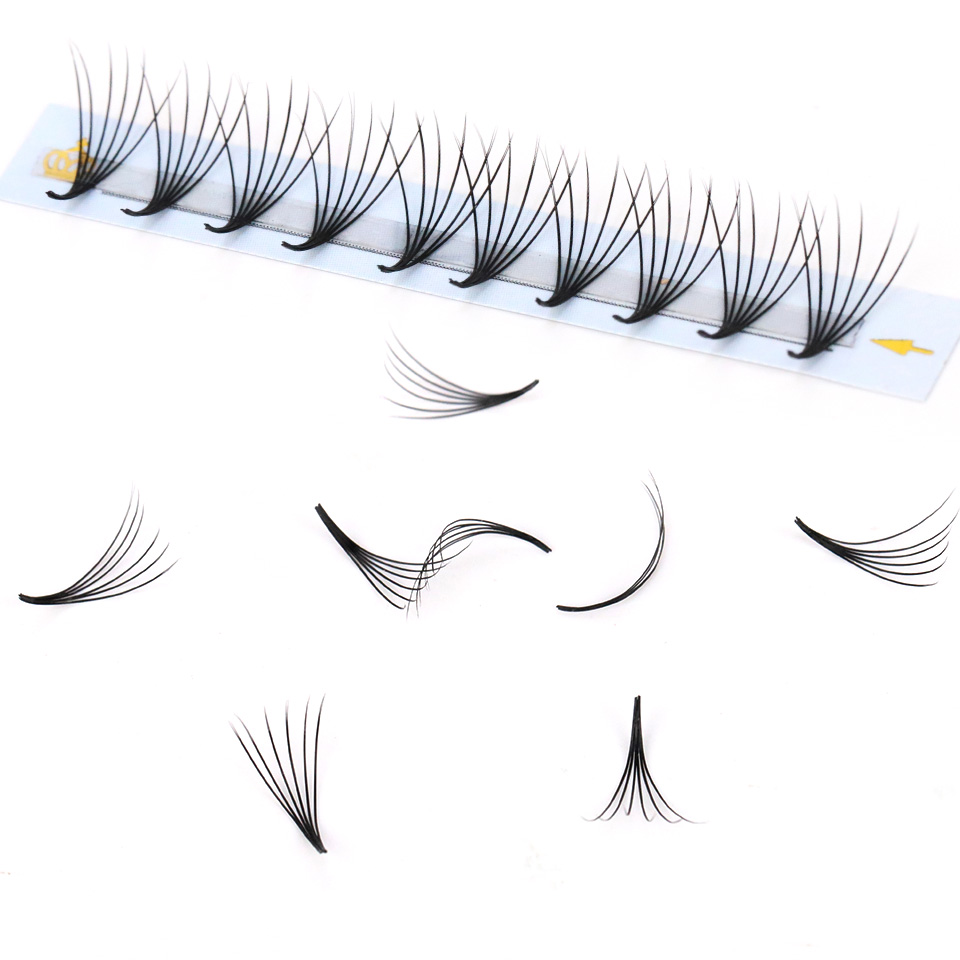 フラット既製まつげファン 3D 4D 5D 6D とんがりベ - Eyelash Extension Korean のレビューと価格