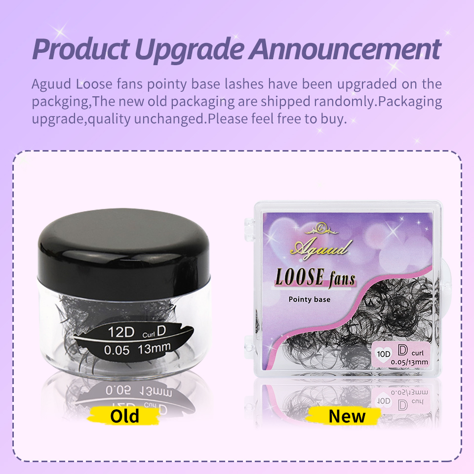 AGUUD 3D～40D 薄型先細ベースプレメイドファン ル - Eyelash Extension Medium のレビューと価格