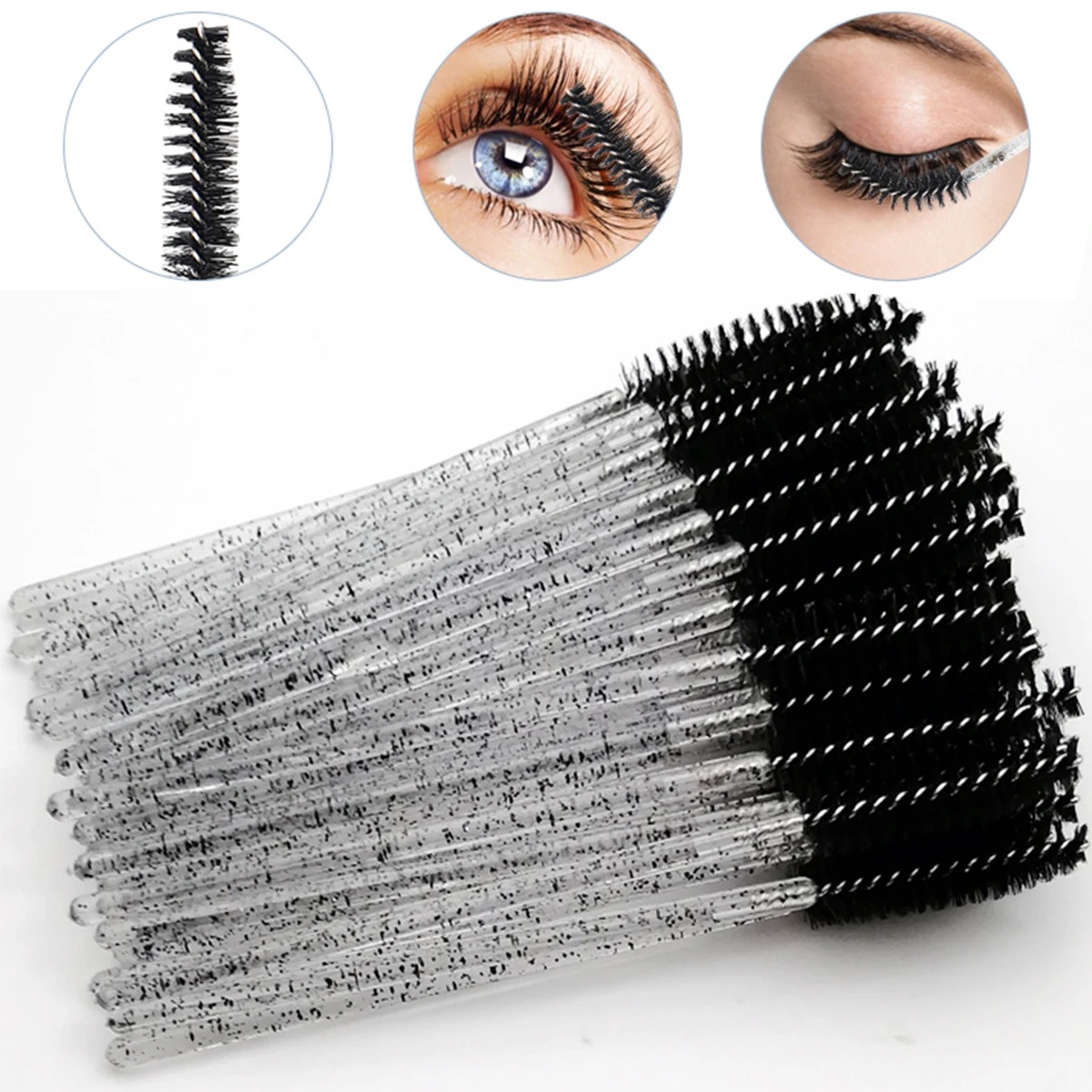 卸売 100 個マスカラ Spoolies 使い捨てまつげ  - Eyelash Extension For Beginners のレビューと価格