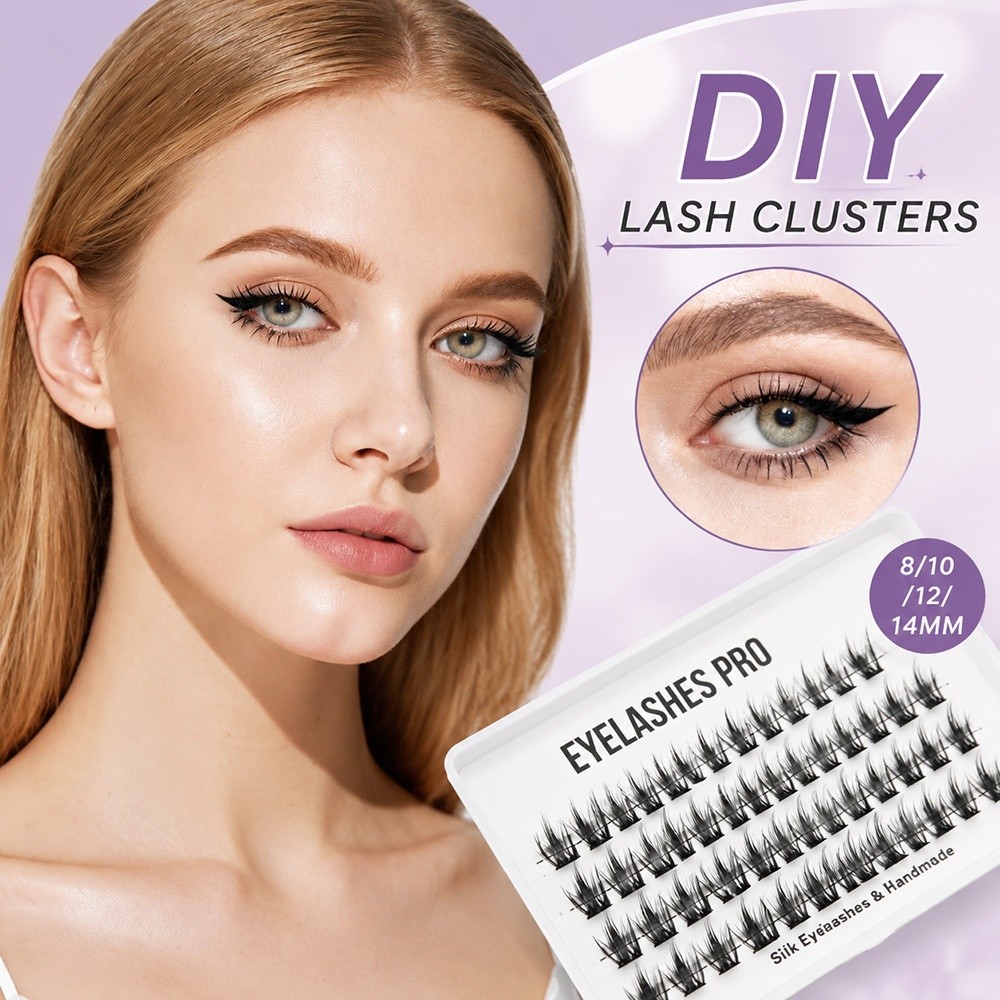 新しい 8-14 ミリメートル長さのつけまつげ黒手作りまつげ - Eyelash Extension For Beginners のレビューと価格