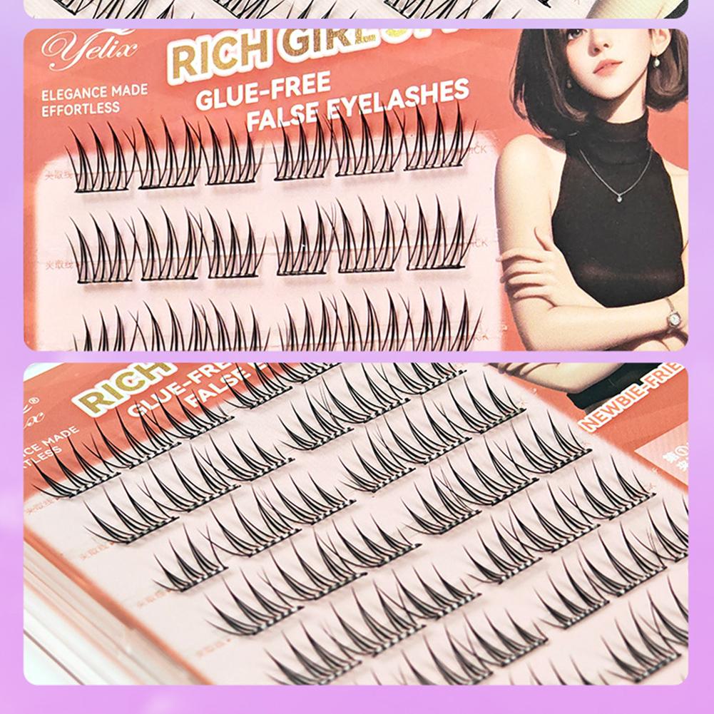 韓国製接着剤不要つけまつげ DIY 自己粘着クラスタまつげ  - Eyelash Extension Korean のレビューと価格