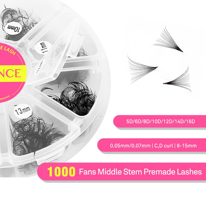 TDANCE 1000 ファン ルースファン 混合長さ とが - Eyelash Extension Medium のレビューと価格