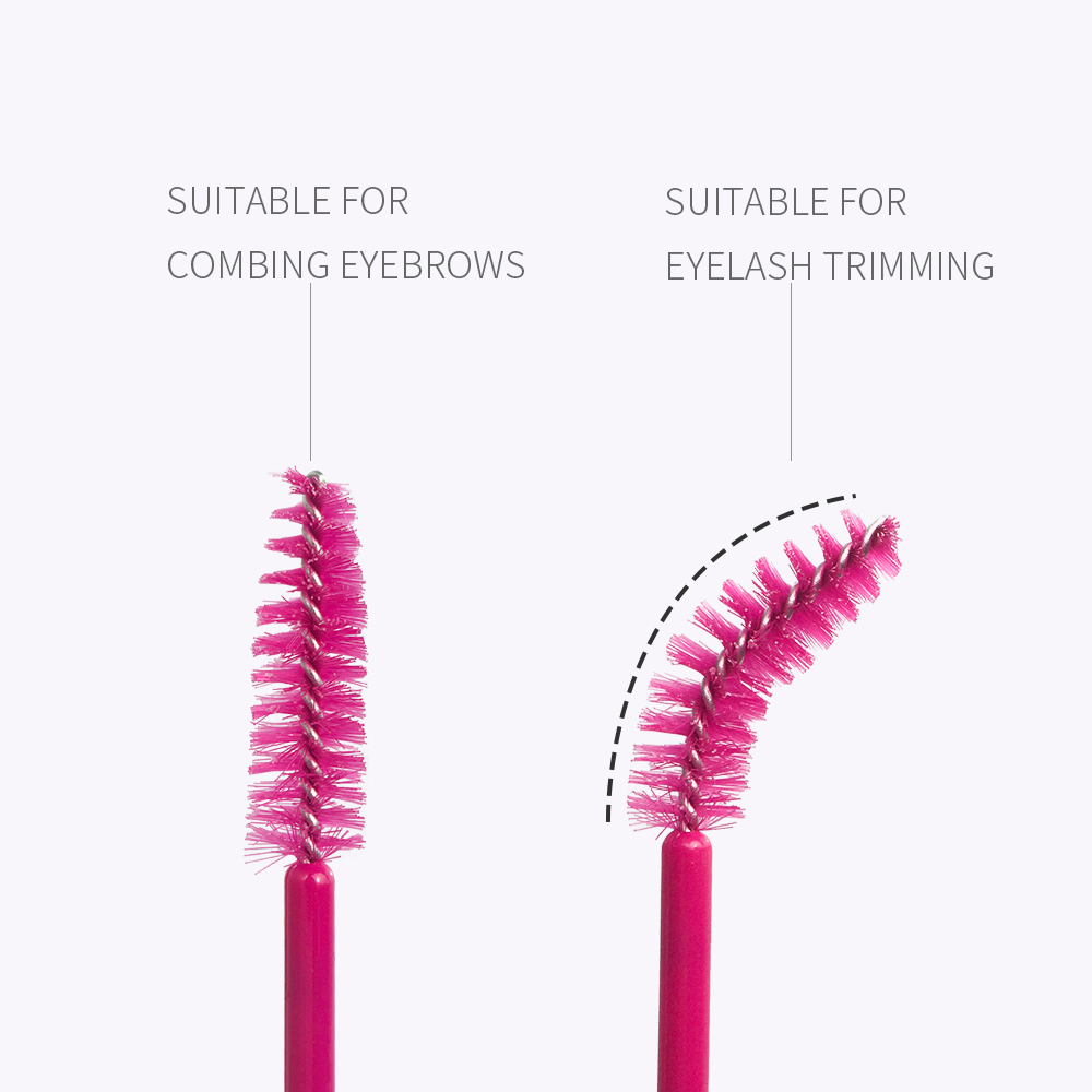 100 個使い捨てマイクロまつげコームブラシスプーラーメイク - Eyelash Extension For Beginners のレビューと価格